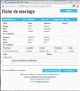 Fiche de mariage de la base de données BMS2000 Fiche de mariage de la base de données BMS2000
