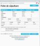Fiche de sépulture de la base de données BMS2000