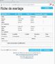 Fiche de mariage de la base de données BMS2000