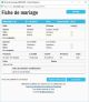 Fiche de mariage de la base de données BMS2000