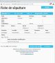 Fiche de sépulture de la base de données BMS2000