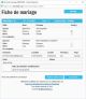 Fiche de mariage de la base de données BMS2000