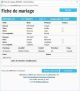 Fiche de mariage en deuxièmes noces de la base de données BMS2000