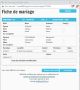 Fiche de mariage de la base de données BMS2000 Fiche de mariage de la base de données BMS2000