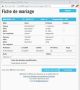 Fiche de mariage en premières noces de la base de données BMS2000