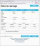 Fiche de mariage en troisièmes noces de la base de données BMS2000