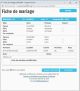 Fiche de mariage de la base de données BMS2000 Fiche de mariage de la base de données BMS2000