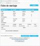 Fiche de mariage de la base de données BMS2000