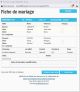 Fiche de mariage de la base de données BMS2000