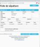 Fiche de sépulture de la base de données BMS2000