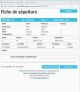 Fiche de sépulture de la base de données BMS2000