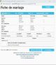 Fiche de mariage en premières noces de la base de données BMS2000