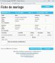 Fiche de mariage de la base de données BMS2000