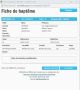 Fiche de baptême de la base de données BMS2000