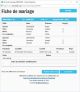 Fiche de mariage en secondes noces de la base de données BMS2000