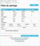 Fiche de mariage en secondes noces de la base de données BMS2000