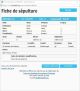 Fiche de sépulture de la base de données BMS2000