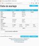Fiche de mariage en premières noces de la base de données BMS2000