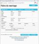 Fiche de mariage en troisièmes noces de la base de données BMS2000