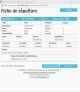 Fiche de sépulture de la base de données BMS2000