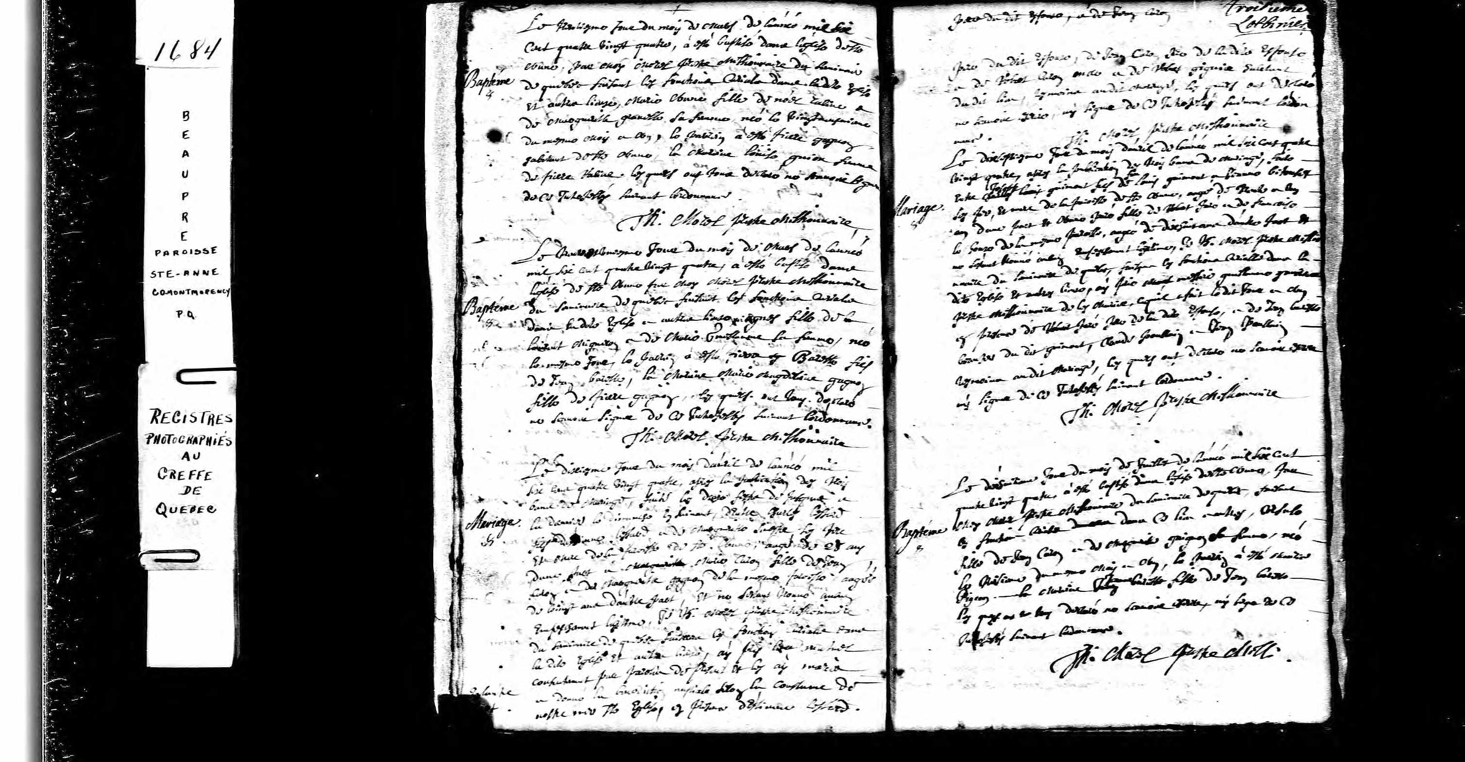 Acte de baptême Acte de baptême