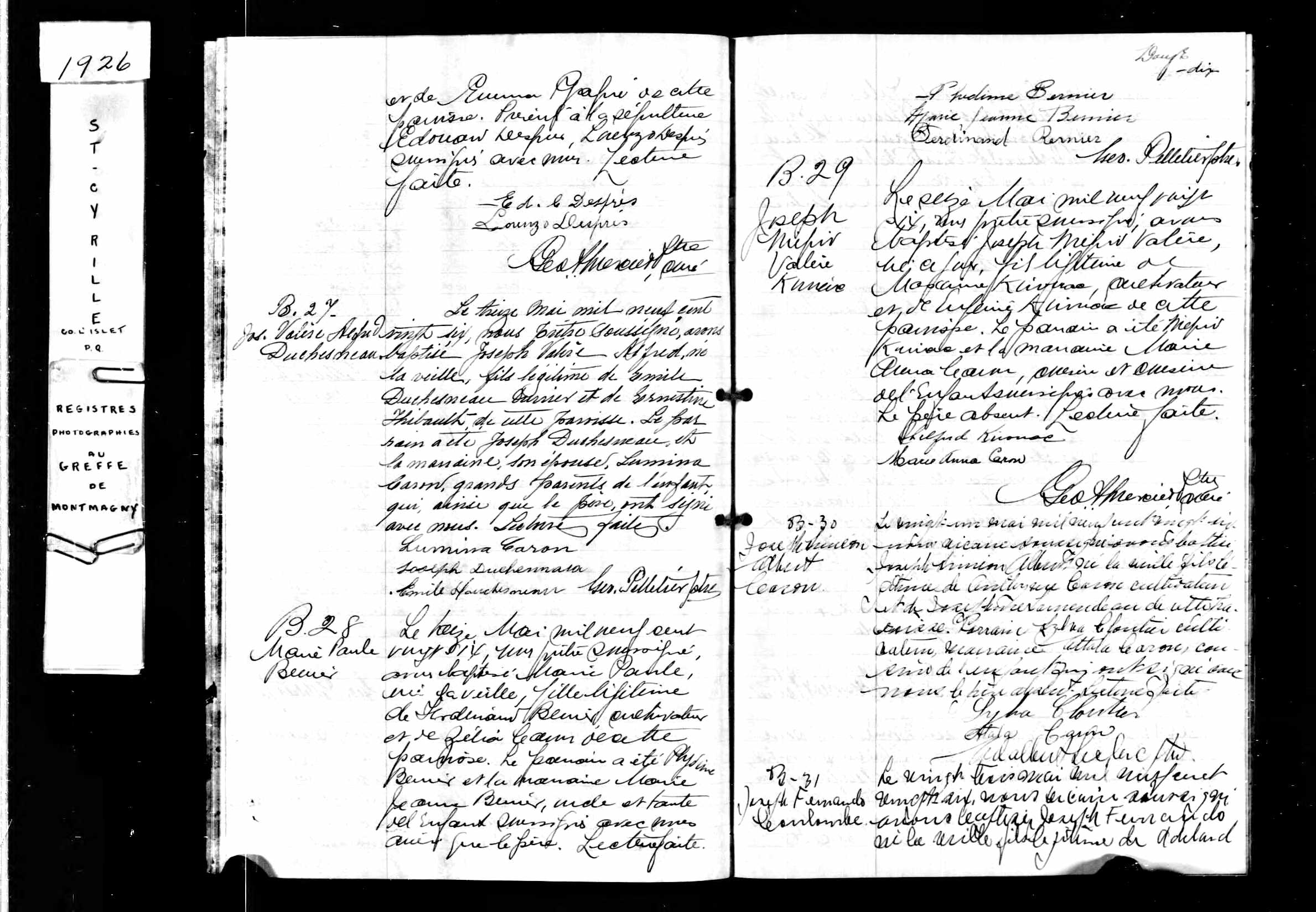 Acte de baptême