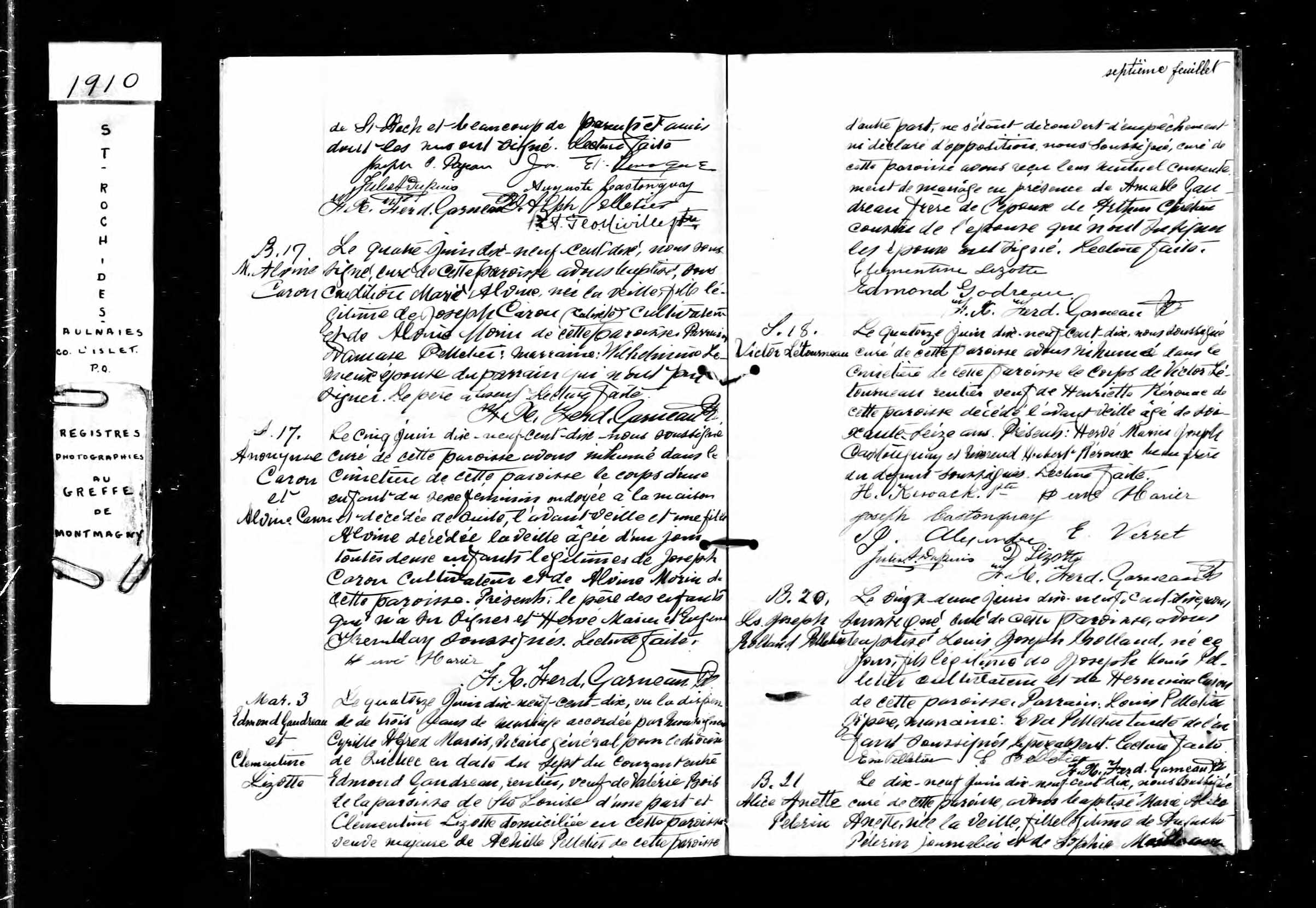 Acte de sépulture