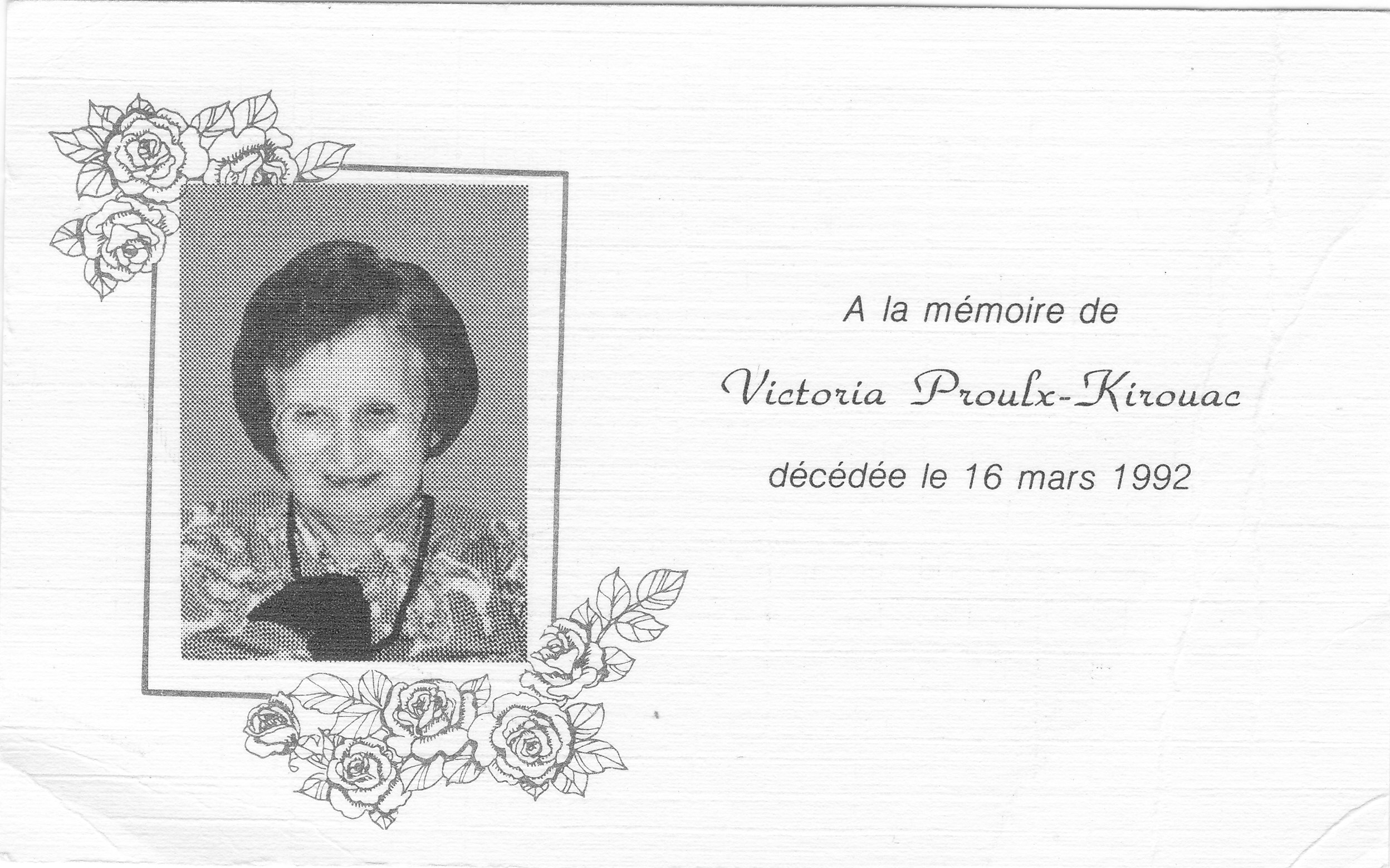 Carte mortuaire