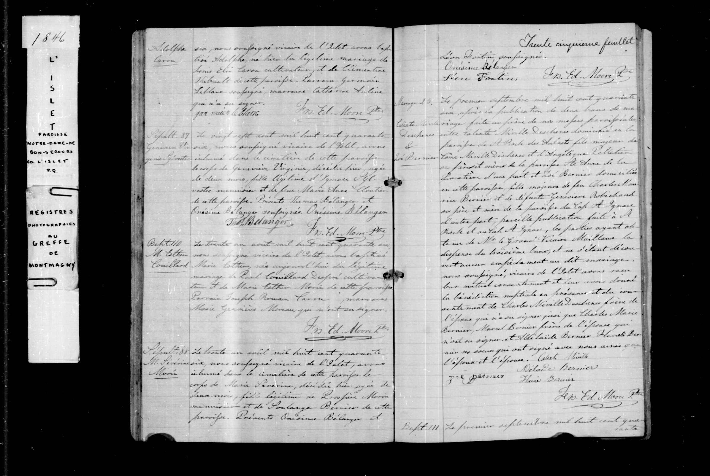 Acte de sépulture