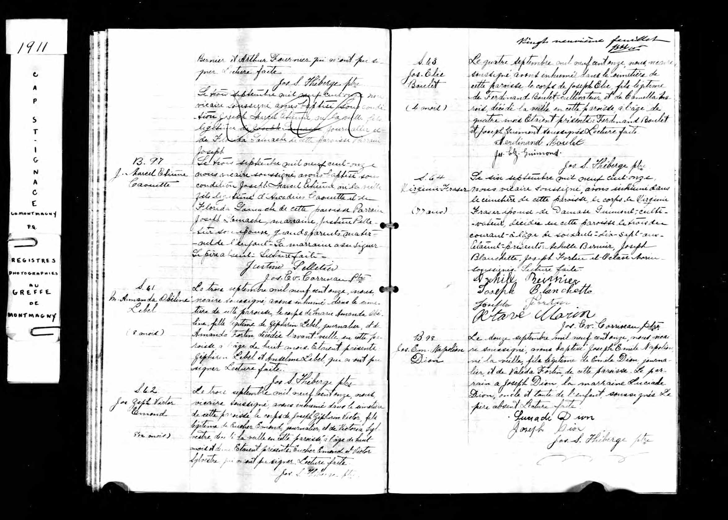 Acte de sépulture