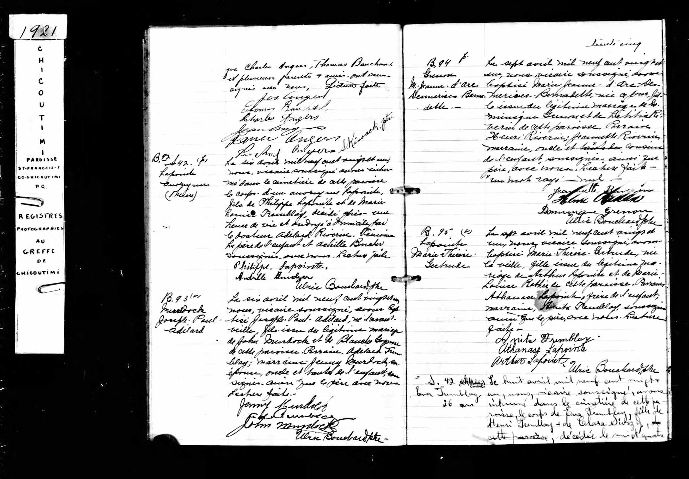  Acte de sépulture