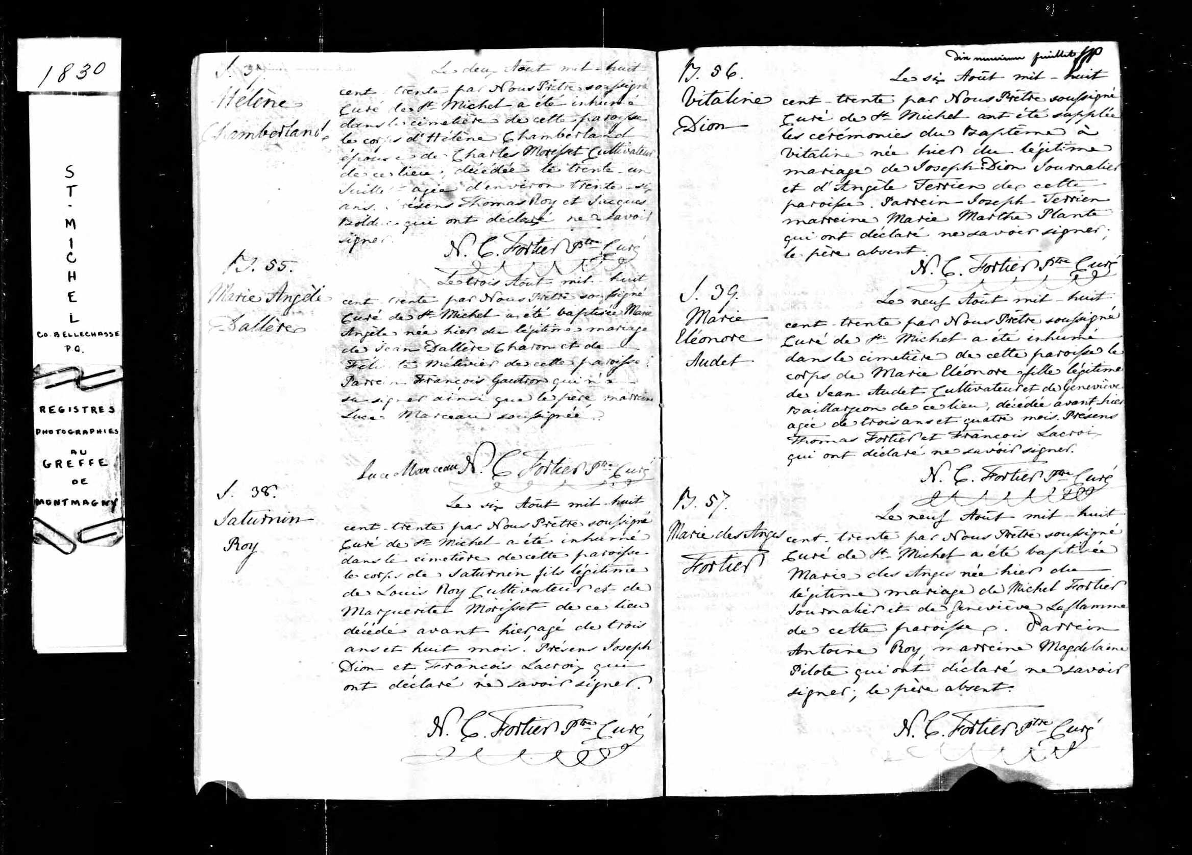 Acte de baptême Acte de baptême