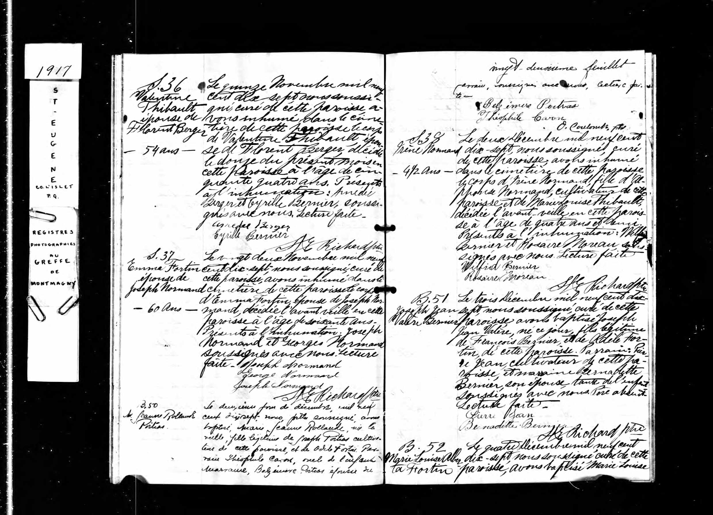 Acte de sépulture
