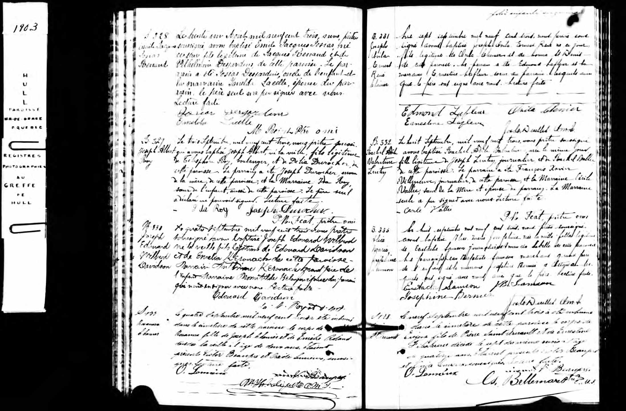 Acte de baptême