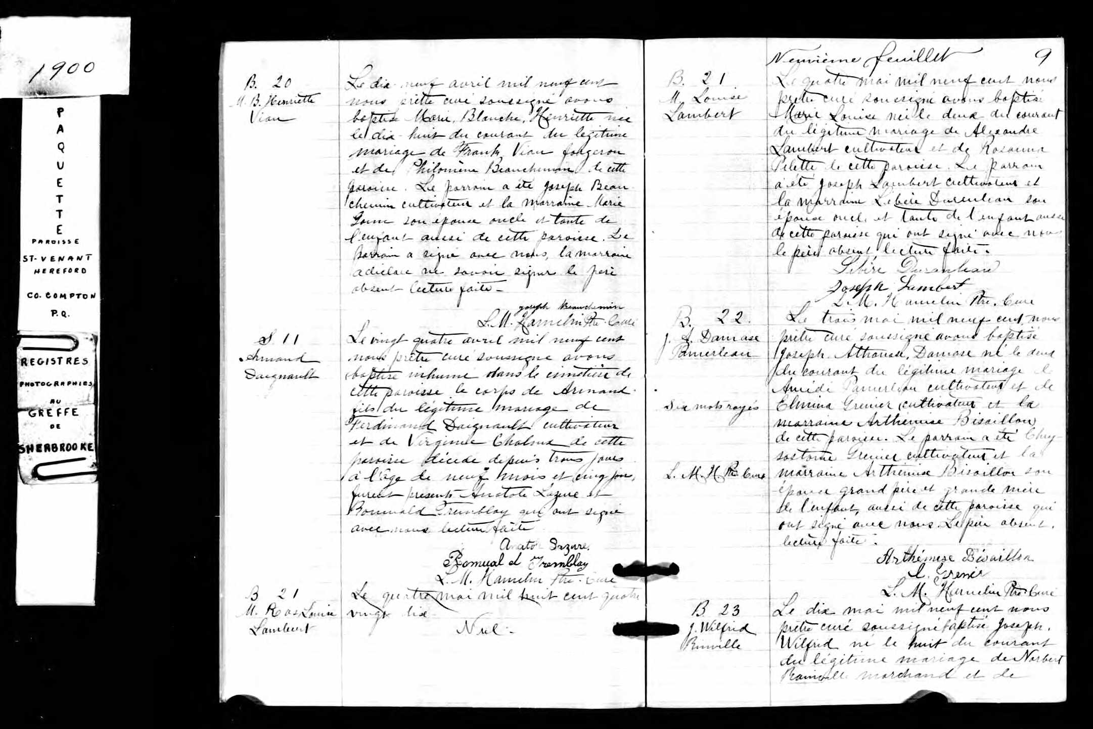 Acte de baptême