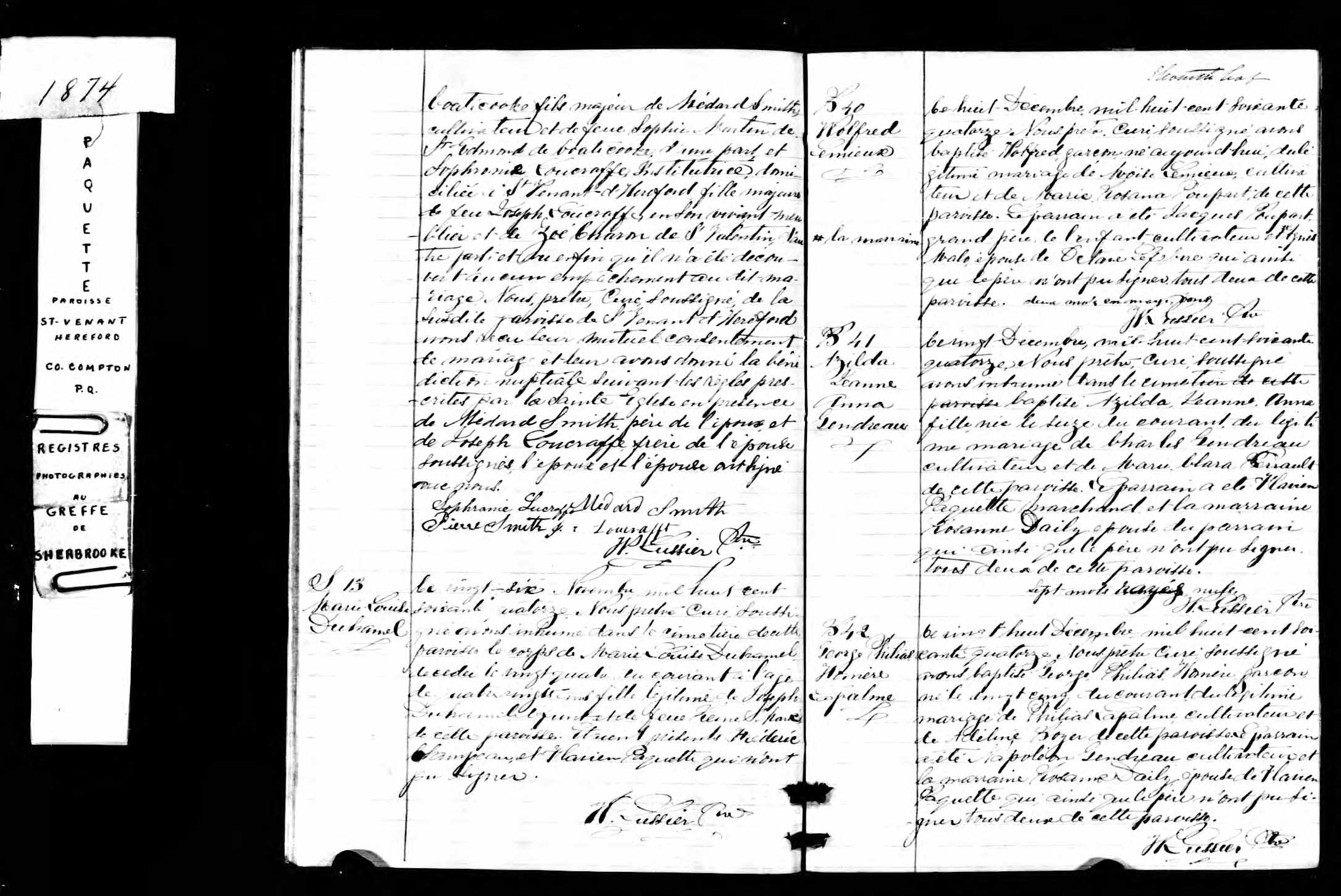 Acte de baptême Acte de baptême