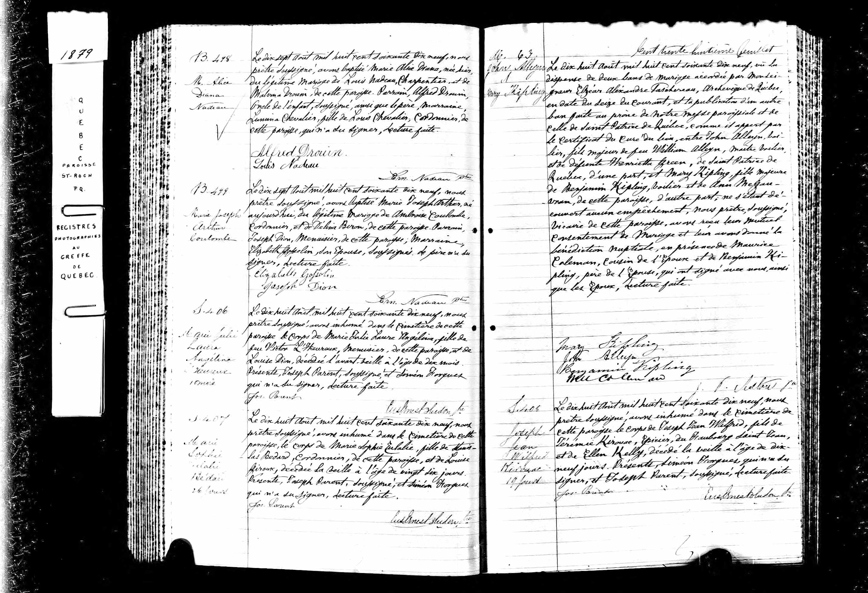 Acte de sépulture