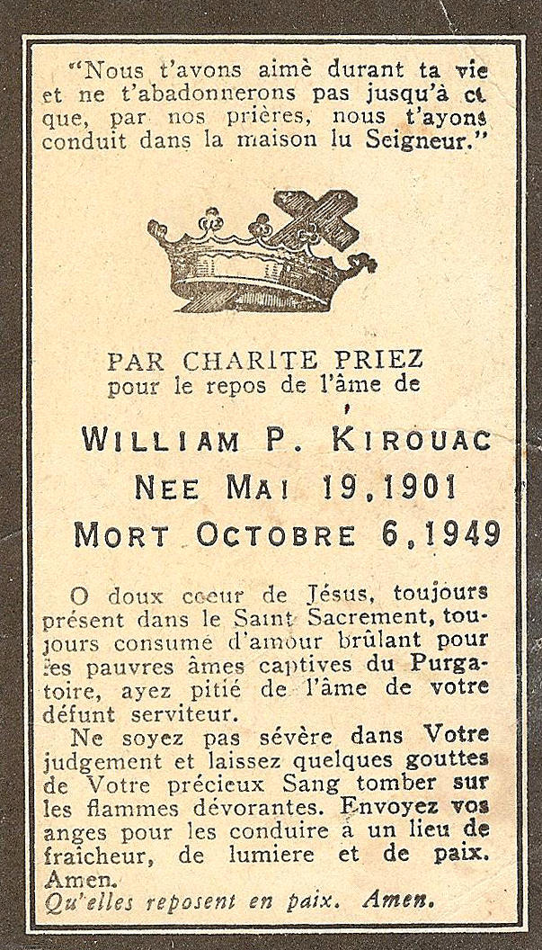 Carte mortuaire