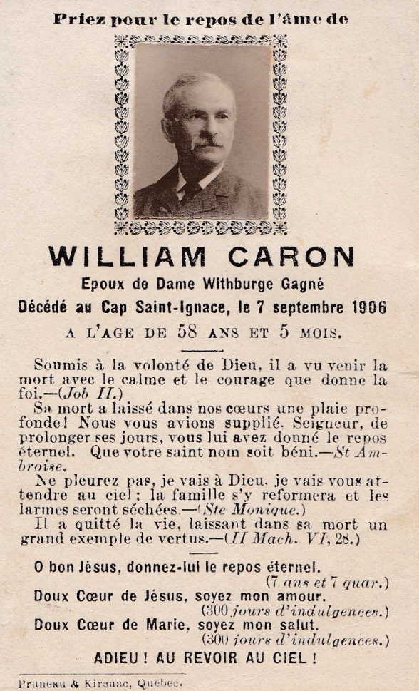 Carte mortuaire