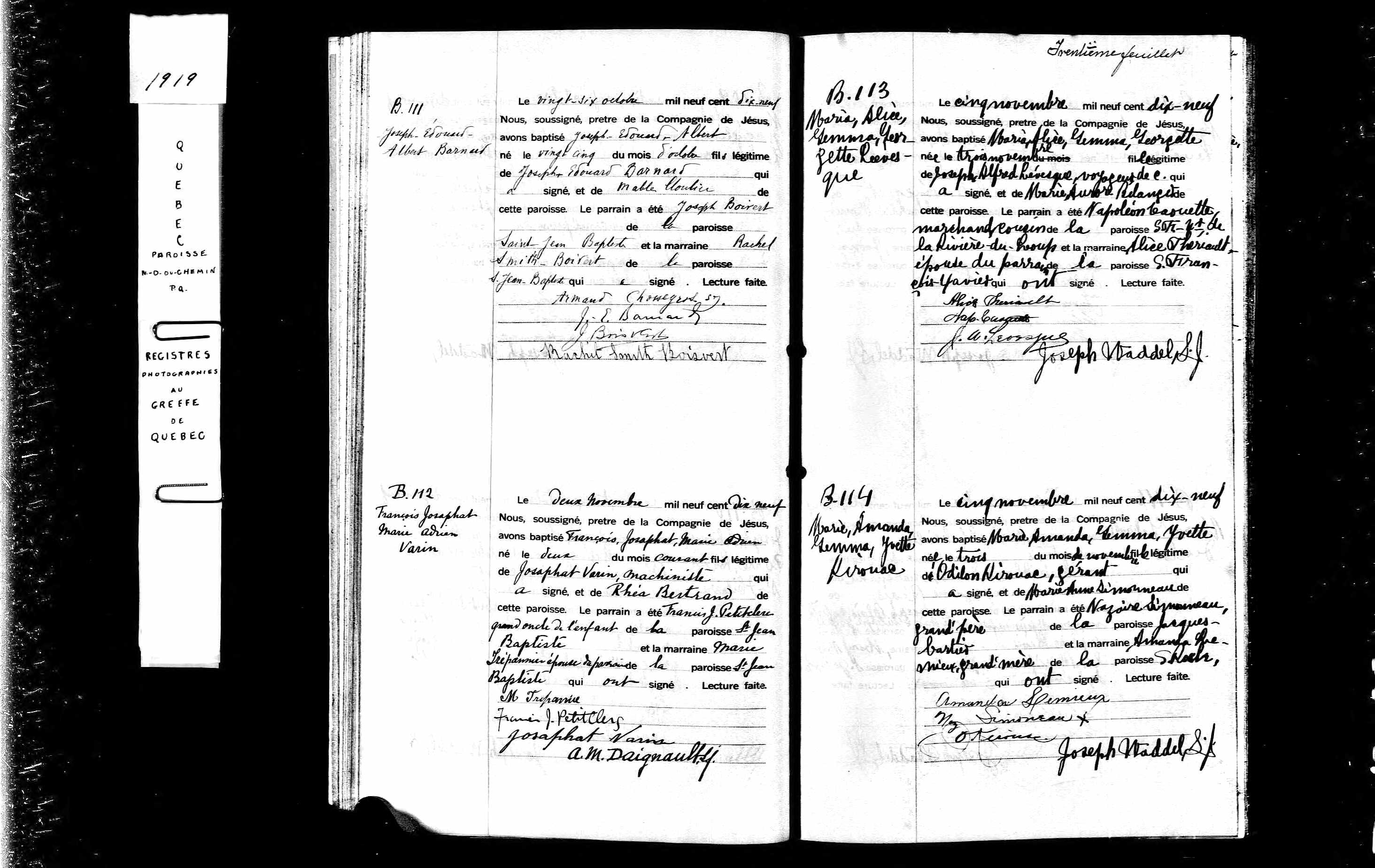 Acte de baptême