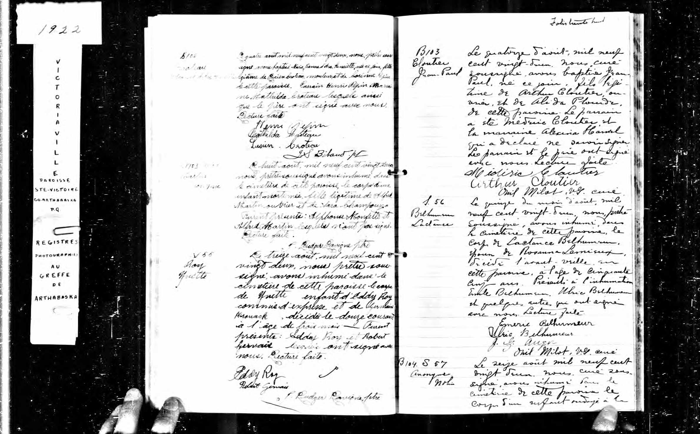 Acte de sépulture