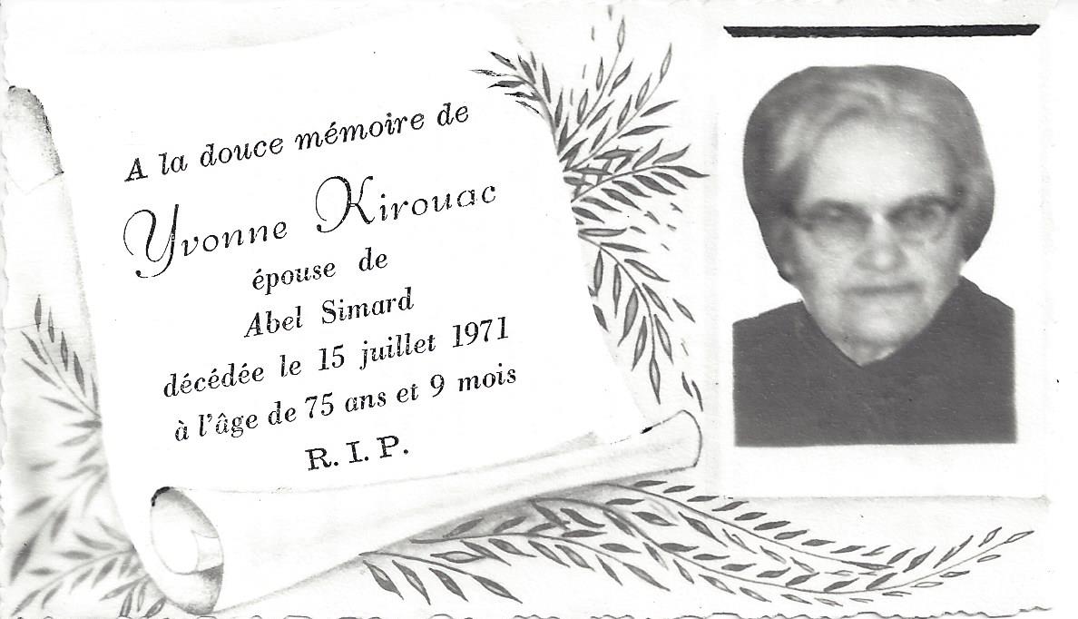 Carte mortuaire