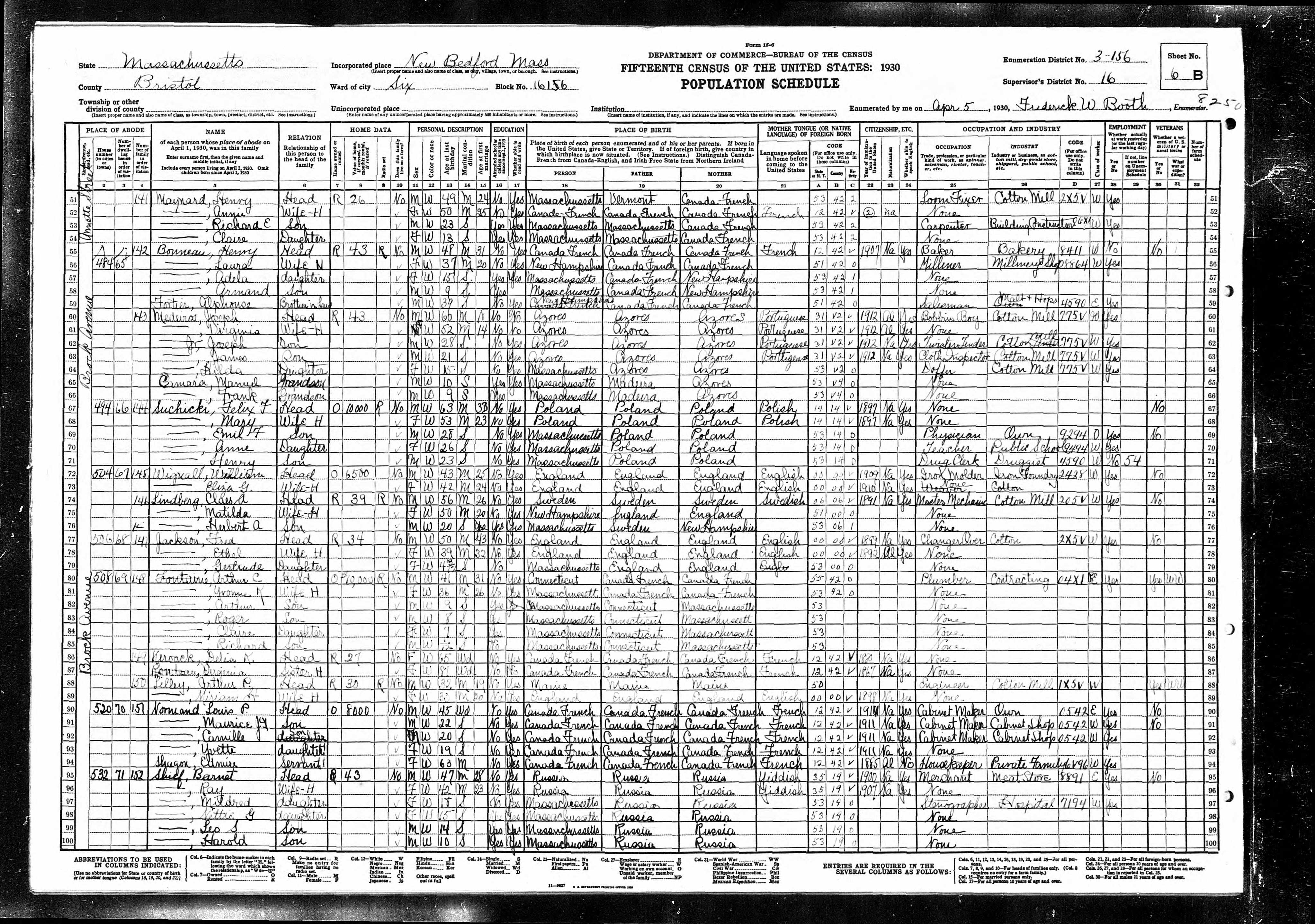 Recensement fédéral américain 1930