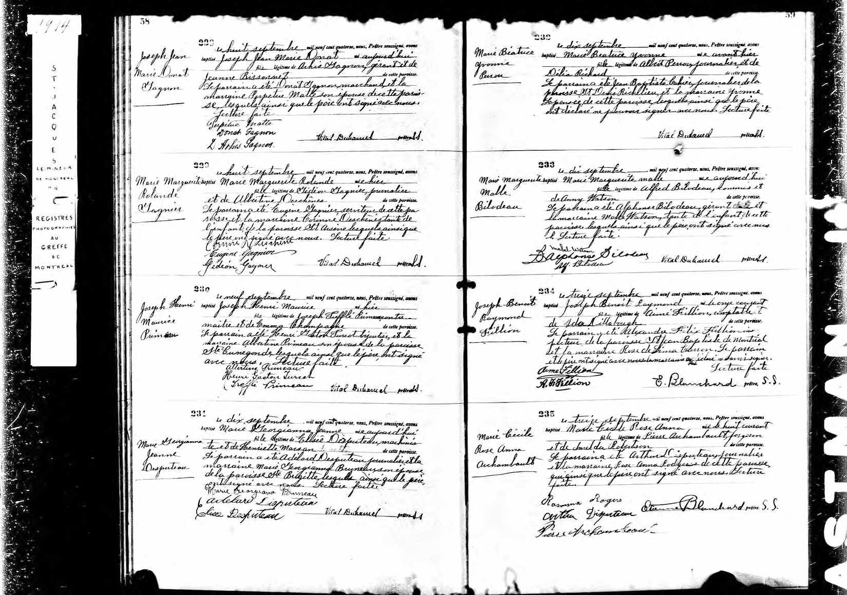 Acte de baptême