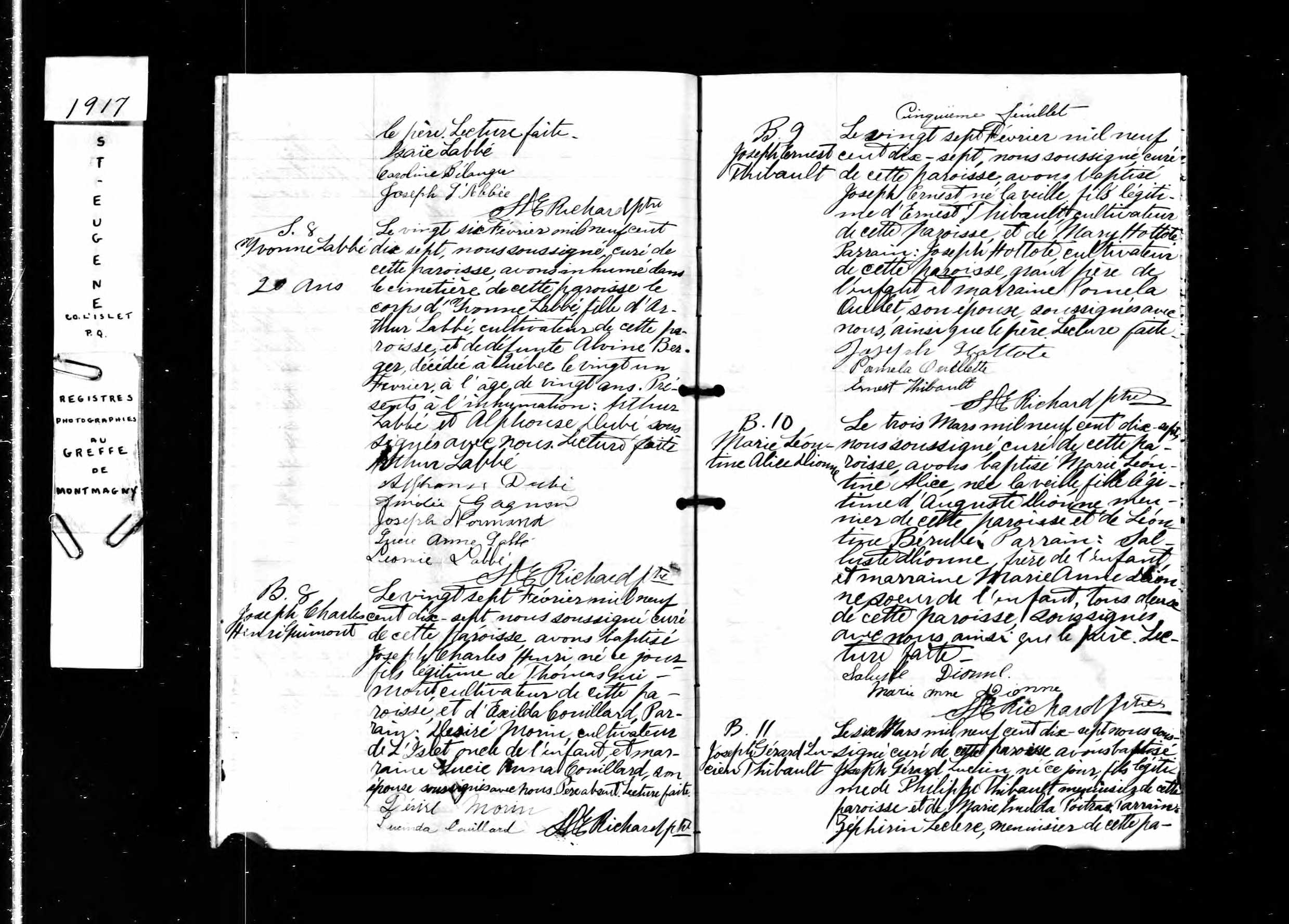 Acte de sépulture