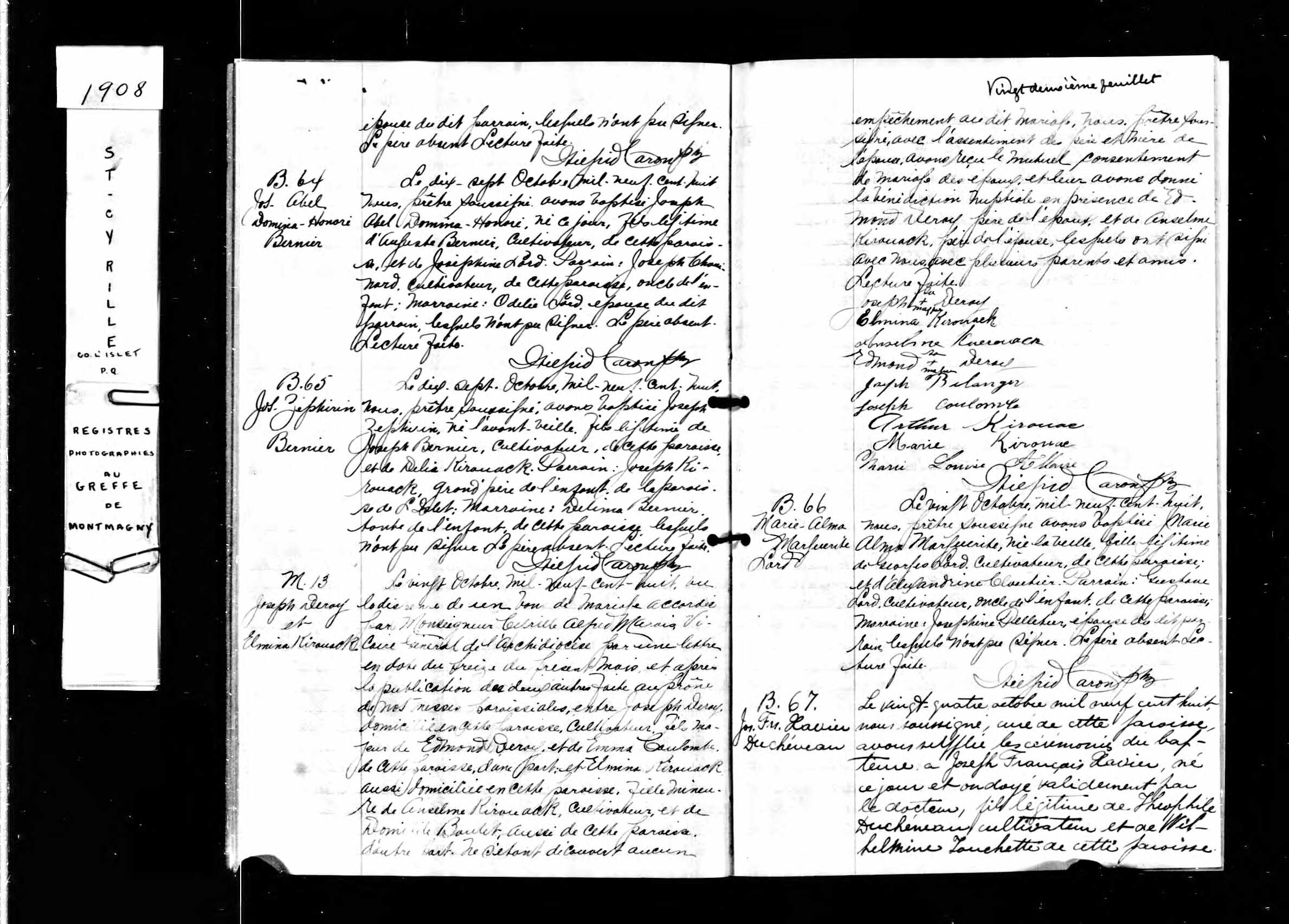 Acte de baptême Acte de baptême