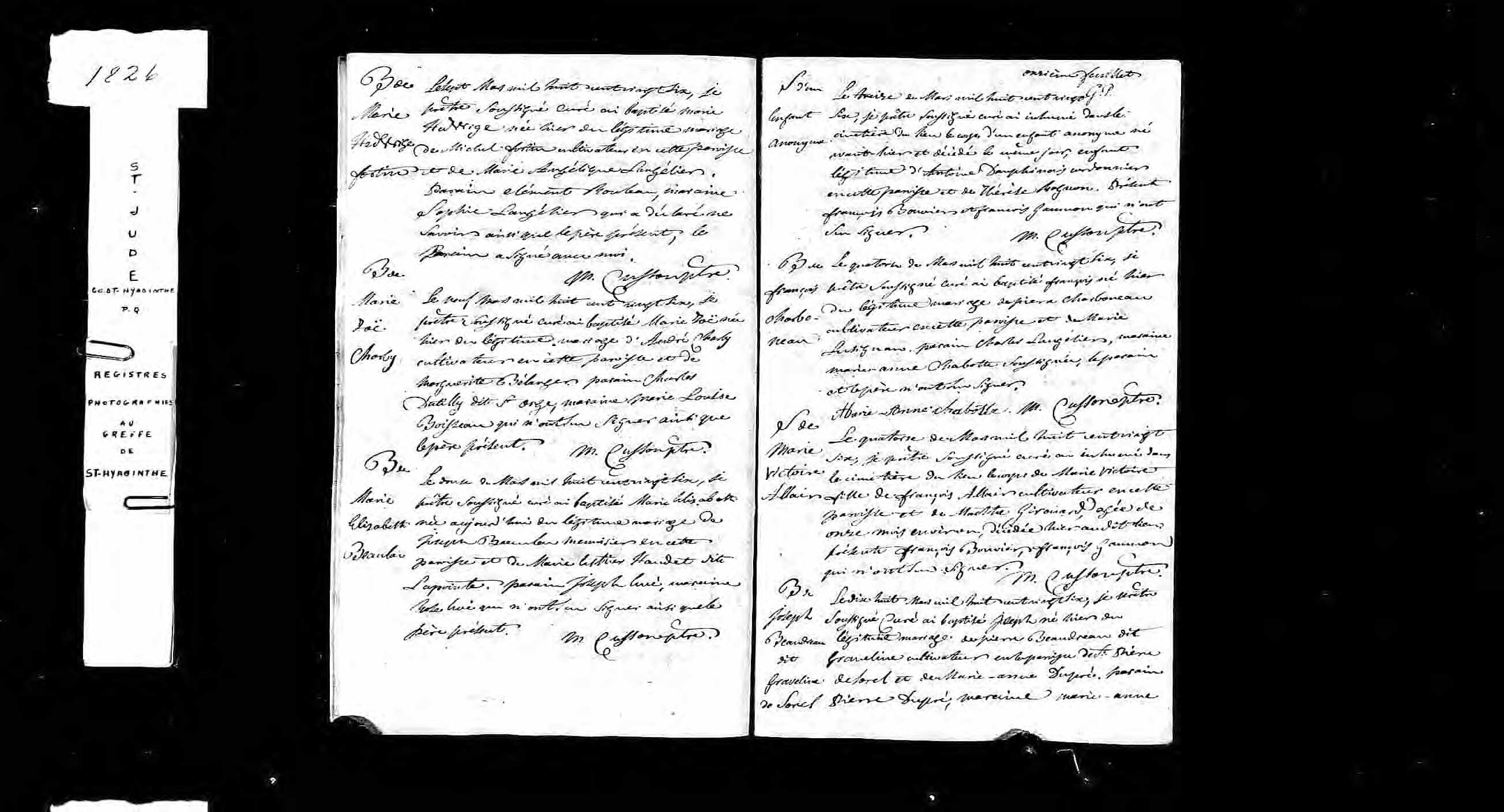 Acte de baptême